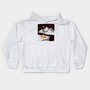 Camping: Go Outside! Kids Hoodie